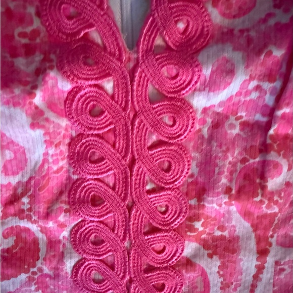 Lilly‎ Pulitzer Pink and White Patterned Sleeveless shift Dress size 6 - Picture 2 of 4